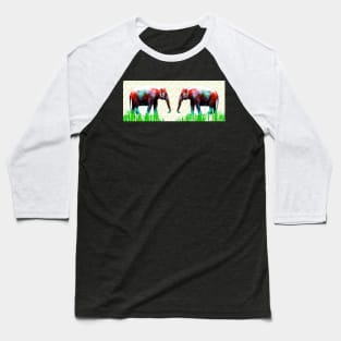 Two Elephants Baseball T-Shirt